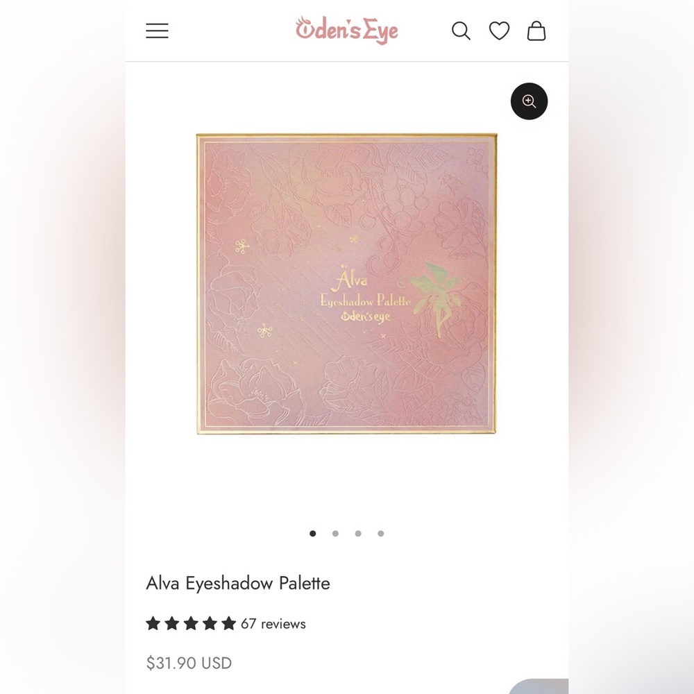 ODEN’S EYE “ALVA EYESHADOW PALETTE” - BRAND NEW in the sleeve! - Picture 2 of 16